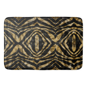 Tapis De Bain Poster de animal de Grunge Zebra en Vintage