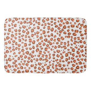 Tapis De Bain Poster de animal de la neige rouge