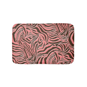 Tapis De Bain Poster de animal, modèle zèbre sans soudure.