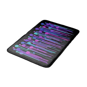 Tapis De Bain Pots et gouttes colorés Mat de bain