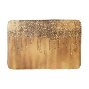 Tapis De Bain Poudrée d'Or Glitter Miel Jolies Gouttes