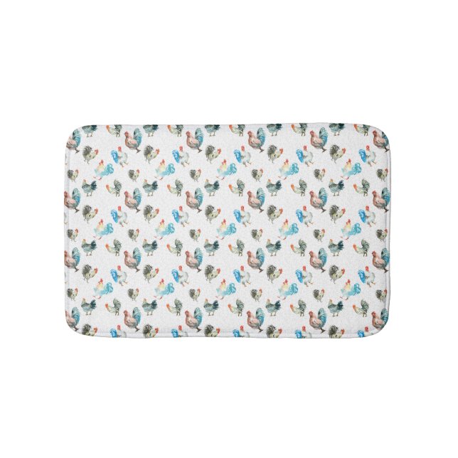 Tapis De Bain Poulets Amateurs De Poules De Pays (Devant)