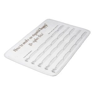 Tapis de bain pour des organistes - une note de