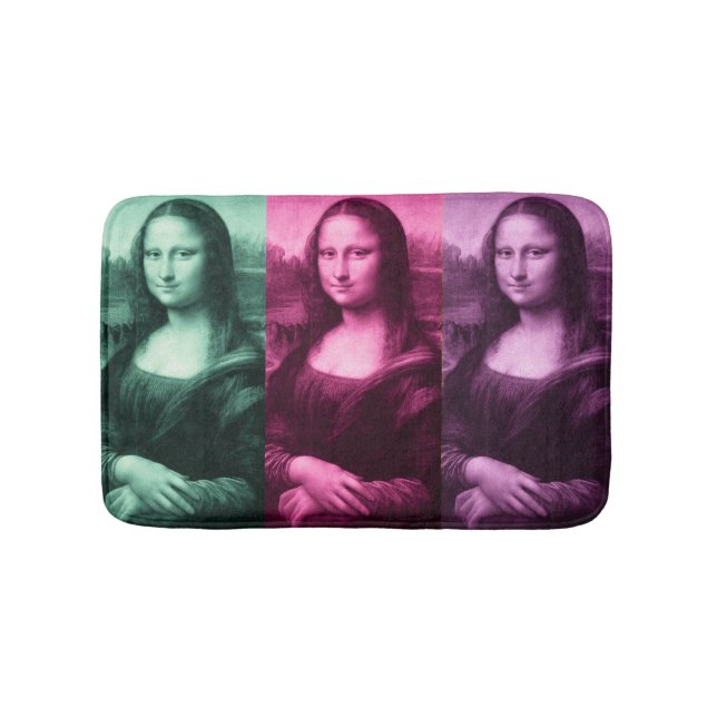 Tapis De Bain Pourpre rose vert de Mona Lisa (Devant)