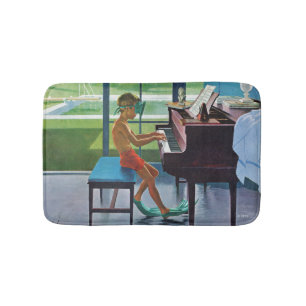 Tapis De Bain Pratique en matière de piano de Poolside