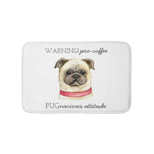 Tapis De Bain Pré café Pugnacious Attitude avec Carlin