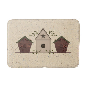Tapis de bain primitif de volières