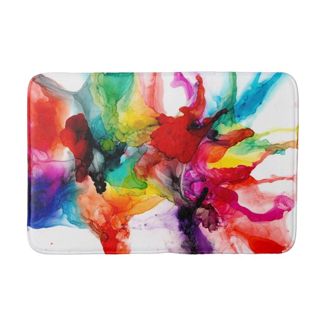 Tapis De Bain Prisme de bijoux - Aquarelle (Devant)