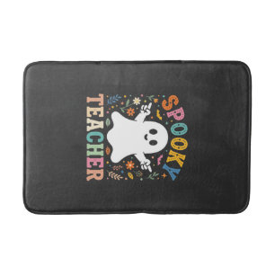 Tapis De Bain Prof Enseignant Fantôme Mignon Halloween Création_