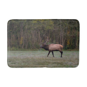 Tapis De Bain Promenade matinale du wapiti mâle