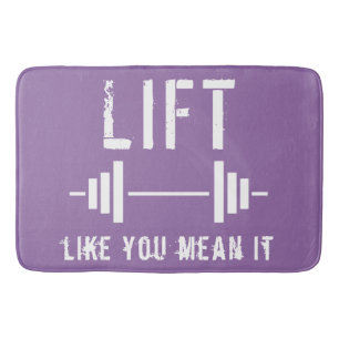 Tapis De Bain Purple Poids Fitness Fitness Gym Bain Mat