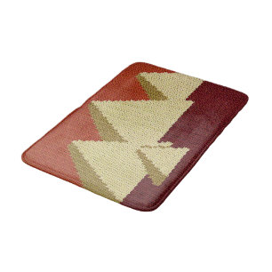 Tapis De Bain Pyramides égyptiennes Tan Rust Crochet Artistique 