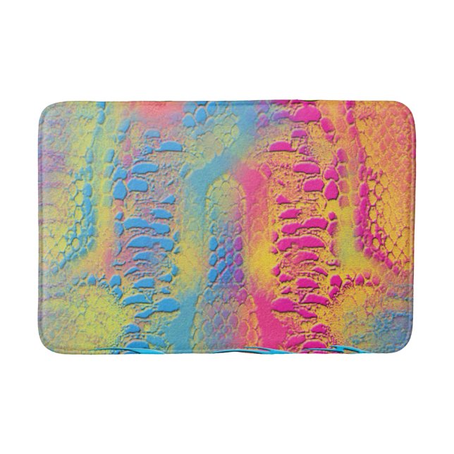 Tapis De Bain PYTHON - moderne fractale décorative - (Devant)