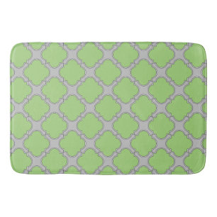 Tapis De Bain Quatrefoil vert
