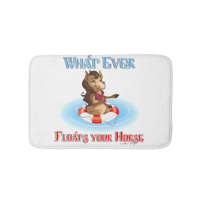 Tapis De Bain Quoi Que Flotte Votre Cheval (Devant)
