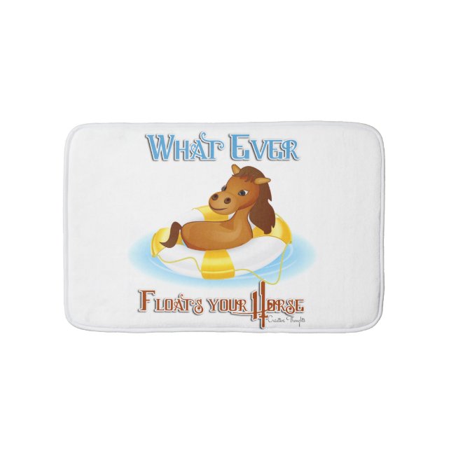 Tapis De Bain Quoi qu'il flotte votre cheval 2 (Devant)