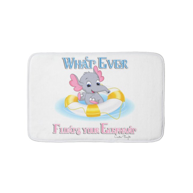 Tapis De Bain Quoi qu'il flotte votre éléphant 3 (Devant)