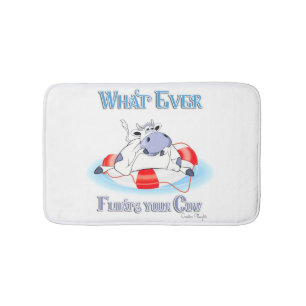 Tapis De Bain Quoi qu'il flotte votre vache 3
