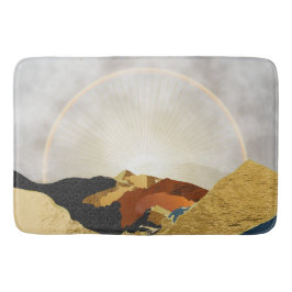 Tapis De Bain Rainbow Gold Metallic Mountain Soleil brillant