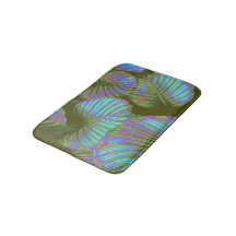 Rainbow Tropical Feuille Bath Mat
