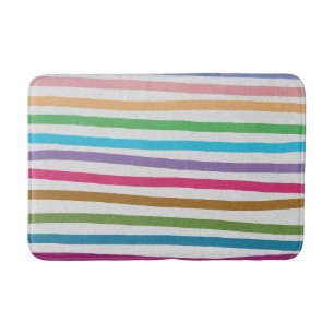 Tapis De Bain Rayures d'arc-en-ciel