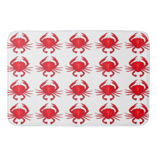 Tapis De Bain Red Baltimore Maryland Beach Bay Crabe Fruits de m