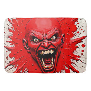 Tapis De Bain Red Demon Fury Art