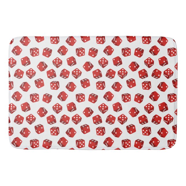 Tapis De Bain Red Dice Motif Casino Craps jeu (Devant)