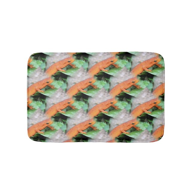 Tapis De Bain Red Eft Salamander Animal Nature Motif (Devant)