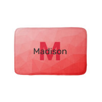 Red gradient geometric mesh pattern Monogram