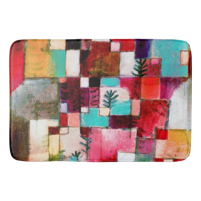 Tapis De Bain Red Green and Violet, Paul Klee (Devant)