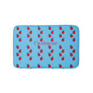Tapis De Bain Red Ladybugs Crawling Thunder_Cove