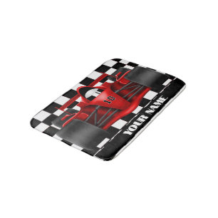 Tapis De Bain Red Race Car Drag race Rug Mat Maison Décor