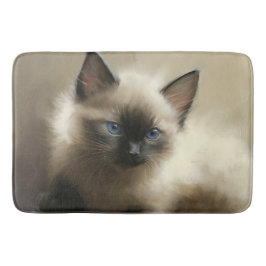 Tapis De Bain Regard D'Innocence Siamese Kitten Portrait