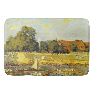 Tapis De Bain Regatta at Hampton Court Alfred Sisley Poster