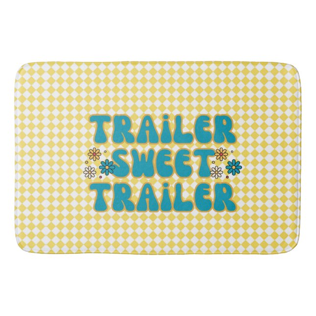 Tapis De Bain Remorque Sweet Trailer Arlequin Jaune (Devant)
