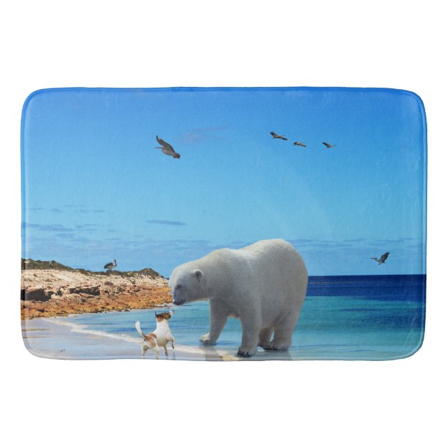 Tapis De Bain Rencontre d'ours polaires, (Devant)
