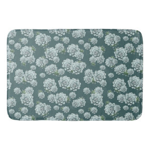 Tapis De Bain Répétez les succulents de la Rosette de la Monnaie