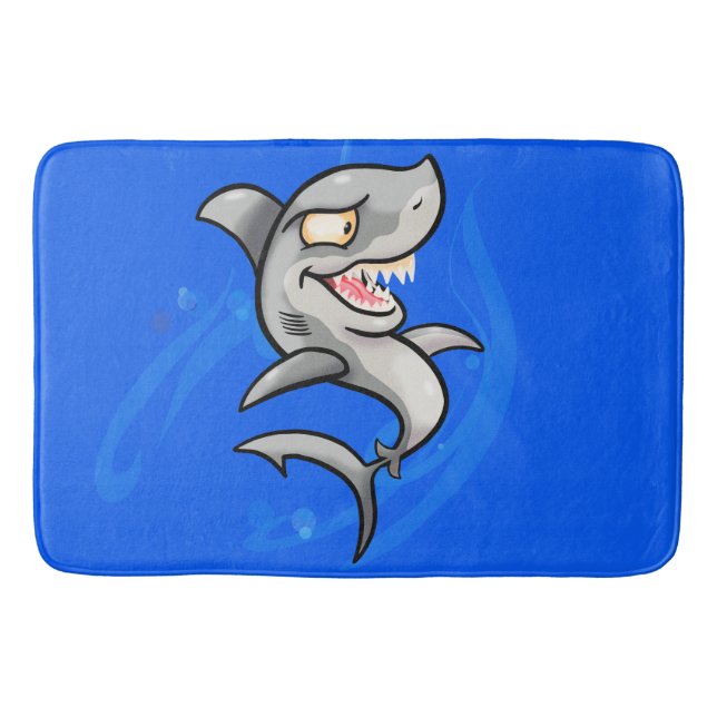 Tapis De Bain Requin caricature cool (Devant)