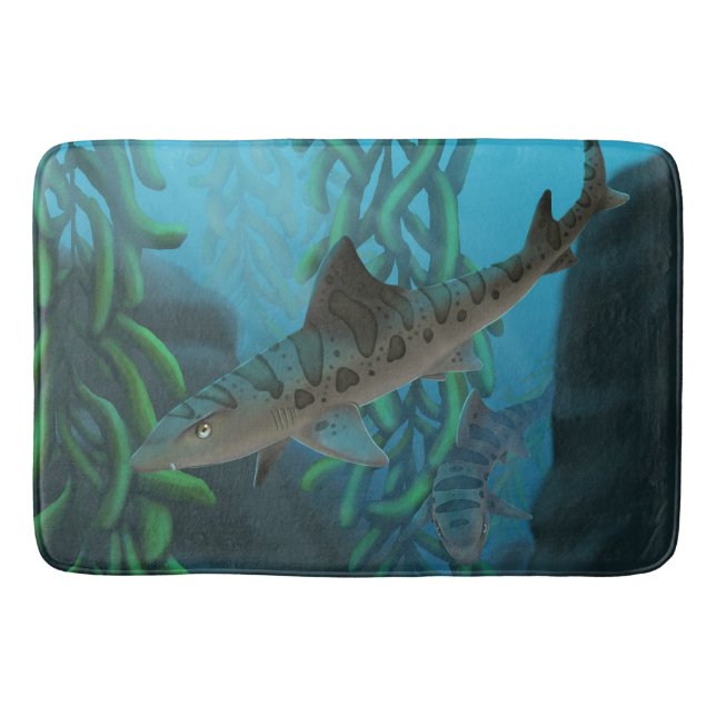 Tapis de bain requin léopard (Devant)