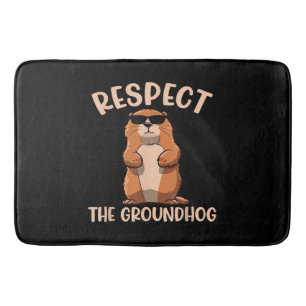Tapis De Bain Respecter la marmotte - Jour de la marmotte
