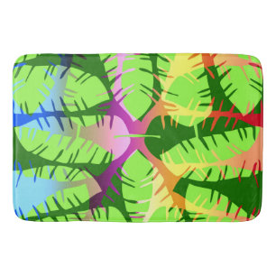TAPIS DE BAIN RÉSUMÉ BOTANIQUE FEUILLES DE BANANIER