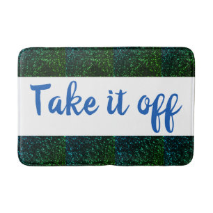 Tapis De Bain Retirez-le du bain / Blue Green Sparkings