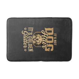 Tapis De Bain Retriever doré drôle cheveux paillettes
