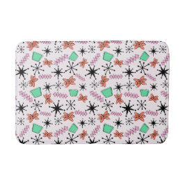 Tapis De Bain Rétro MCM rose orange vert noir