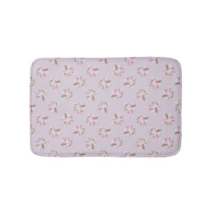 Tapis De Bain Rétro modèle floral de ressort