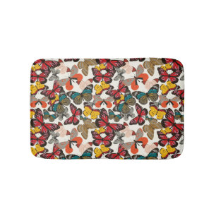 Tapis De Bain Rétro motif floral 3
