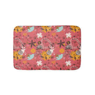 Tapis De Bain Rétro motif floral 4
