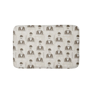 Tapis De Bain Rétro motif pour l'homme