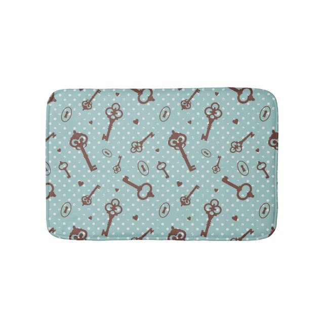 Tapis De Bain Rétros clés de Valentine (Devant)